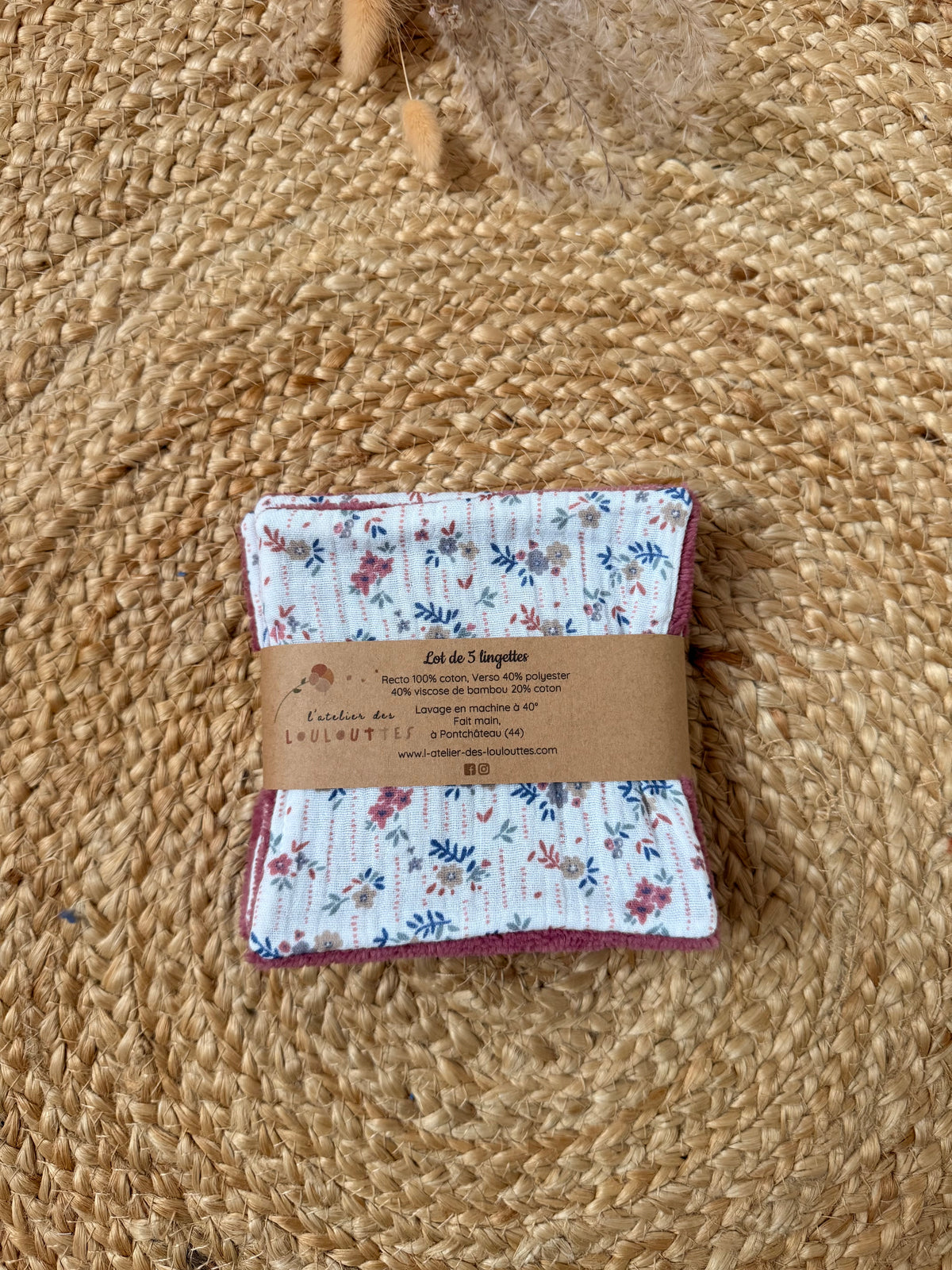 En stock - Lot 5 lingettes ( différents modèles )