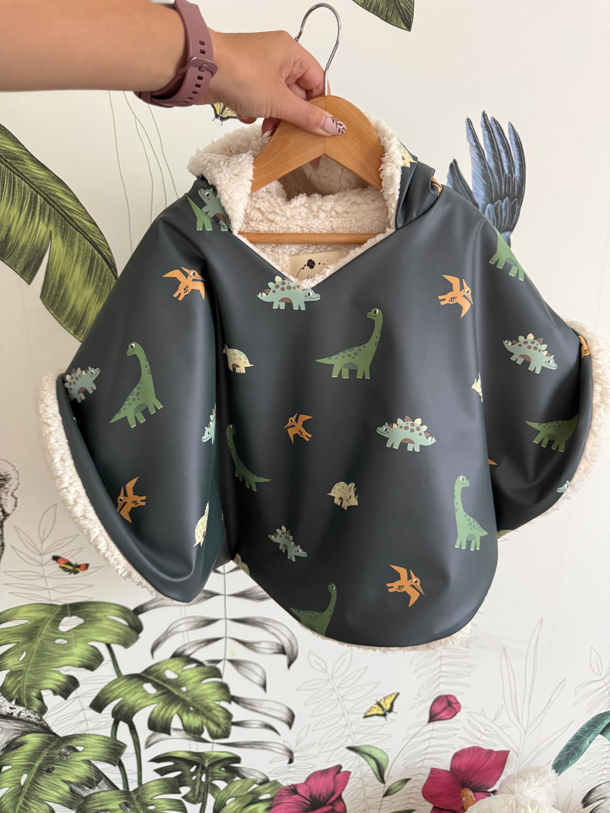 En stock - Poncho de pluie 6/18m Dinosaures