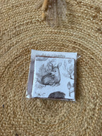 En stock - Lot de 5 lingettes motif Animaux ( différents modèles )