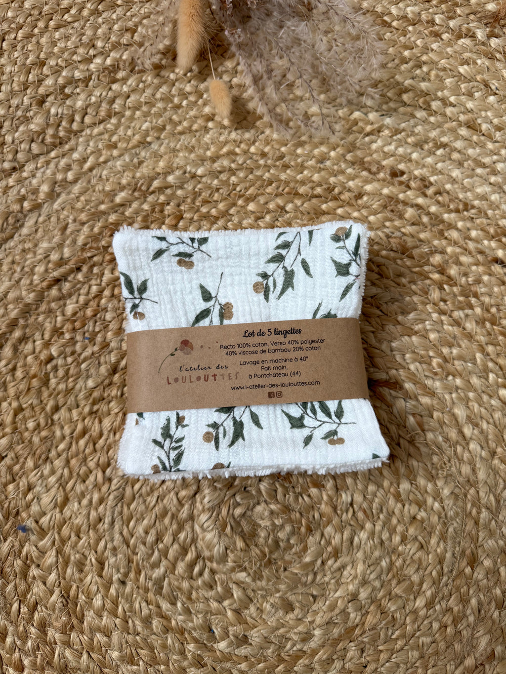 En stock - Lot 5 lingettes ( différents modèles )