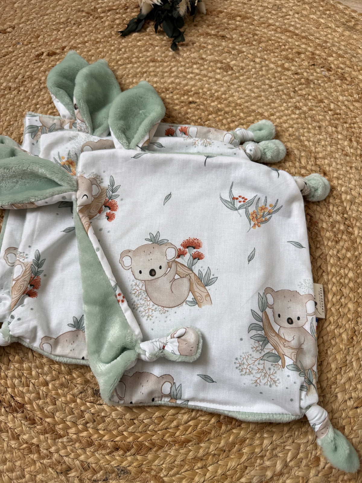 Doudou lapinou personnalisé