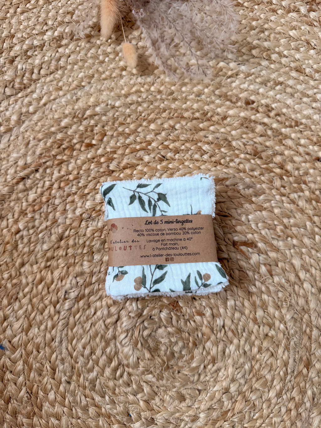 En stock - Lot 5 mini lingettes ( différents modèles )