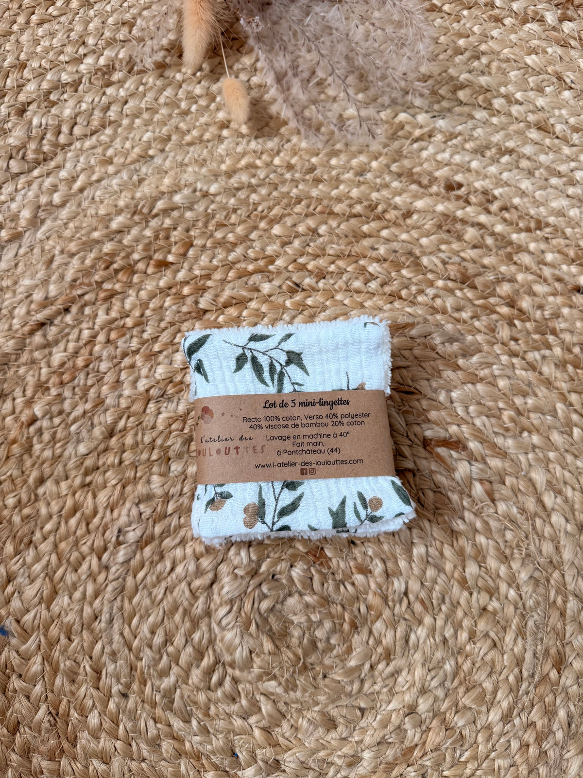 En stock - Lot 5 mini lingettes ( différents modèles )