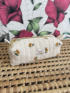Trousse à crayons matelassée