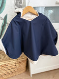 Poncho de pluie 6/18m Uni marine