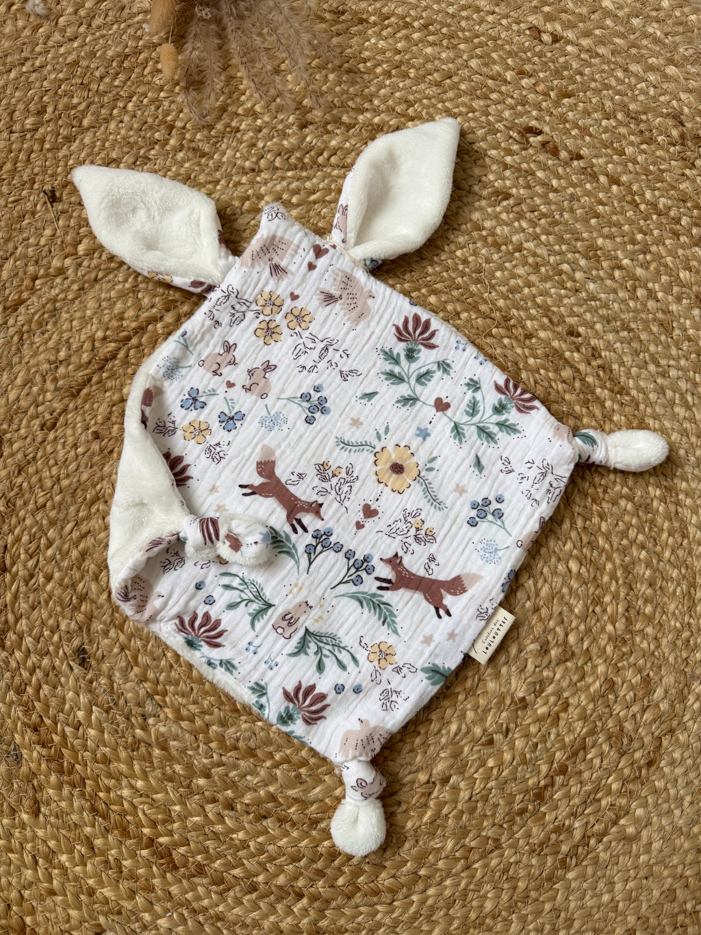 Doudou lapinou personnalisé