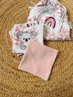 En stock - Pochon et ses 5 lingettes Koala ( édition limitée )