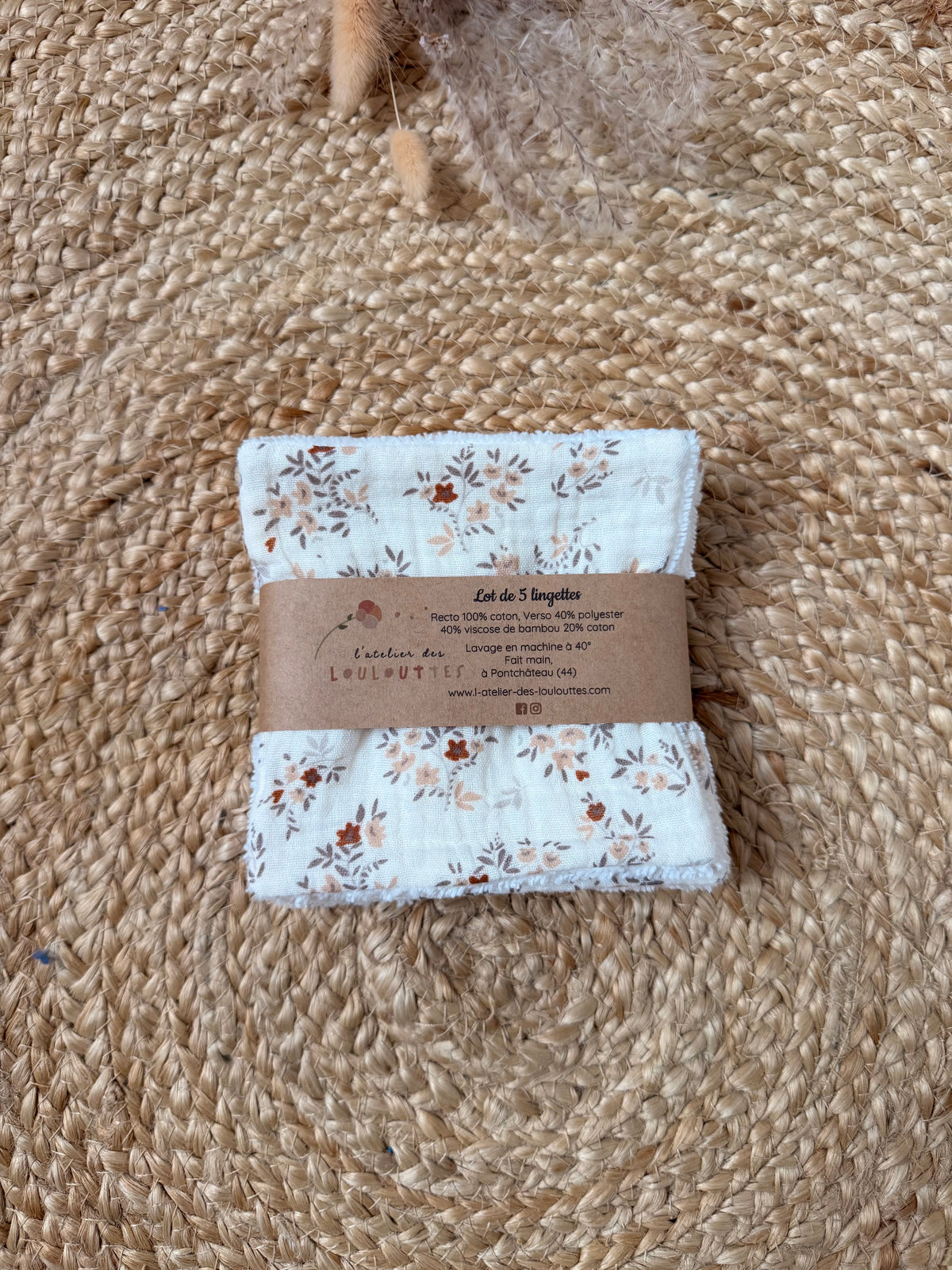 En stock - Lot 5 lingettes ( différents modèles )